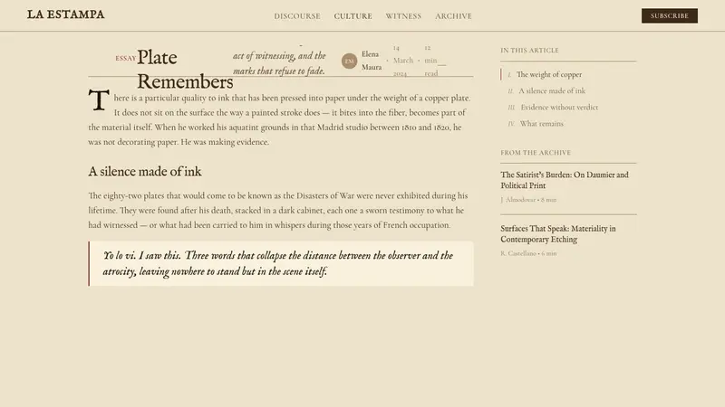 Goya — Disasters of War — Web · article