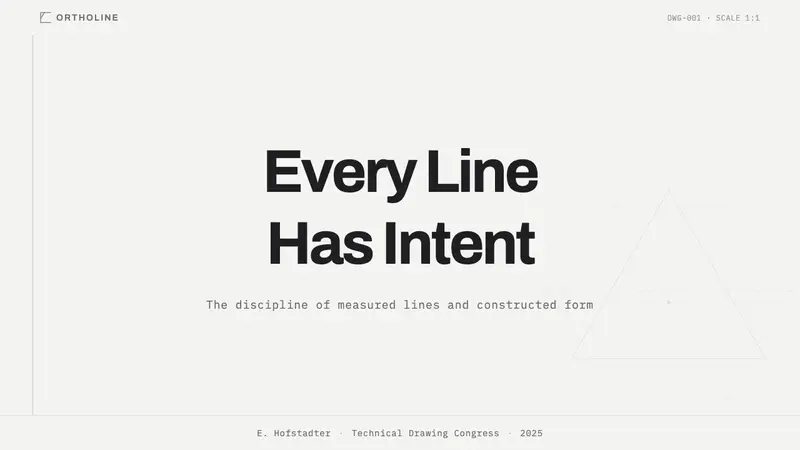 Graphite Technical Drawing — Slides · cover