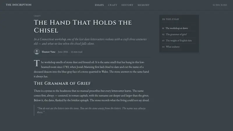 Slate Headstone Lettercutting — Web · article