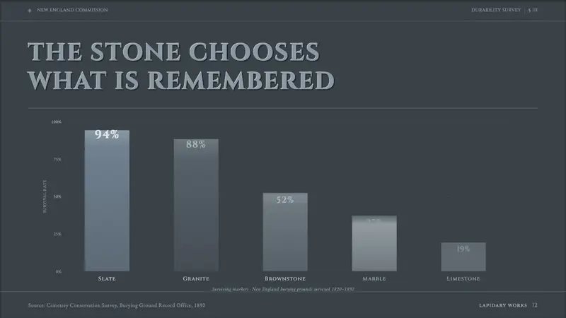 Slate Headstone Lettercutting — Slides · data