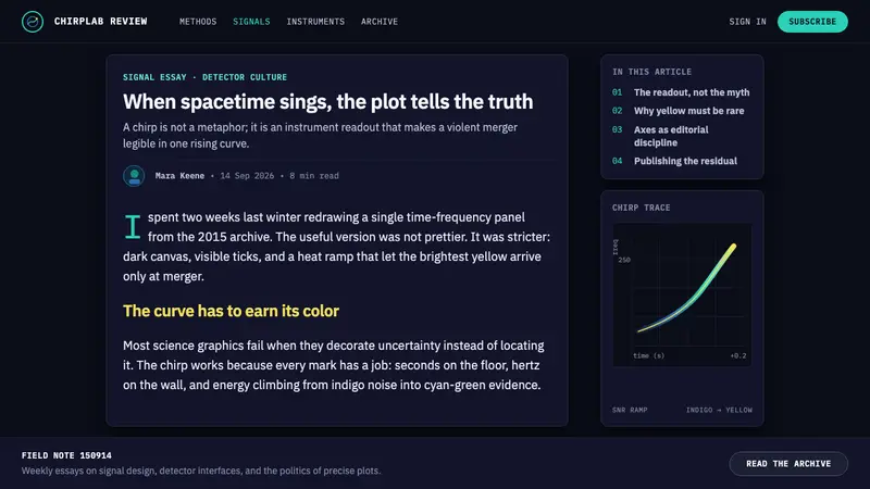 Gravitational Wave Chirp — Web · article