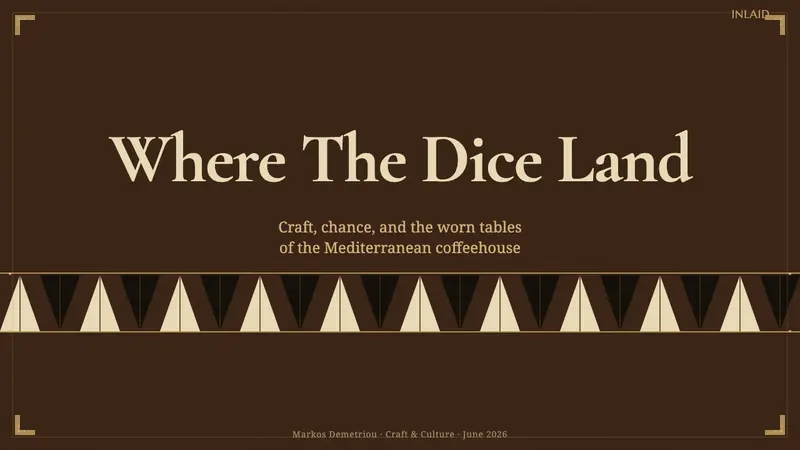 Greek Backgammon Tavli Board — Slides · cover
