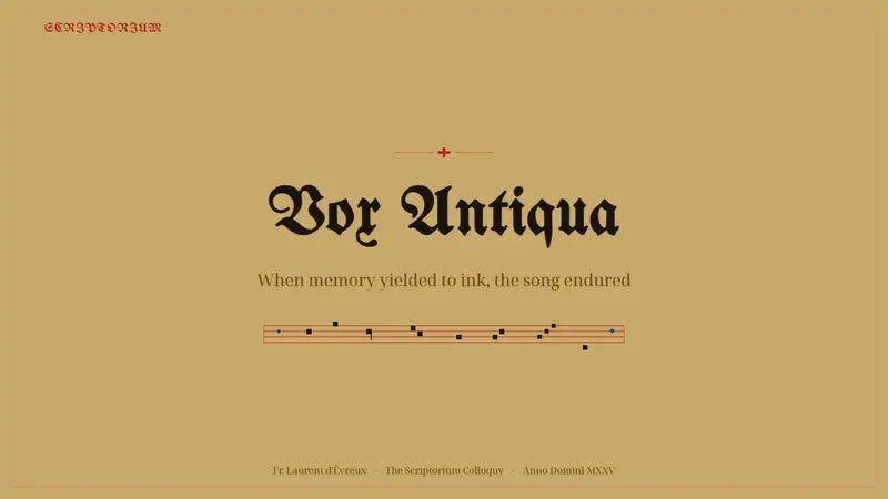 Gregorian Chant Neumes — Slides · cover