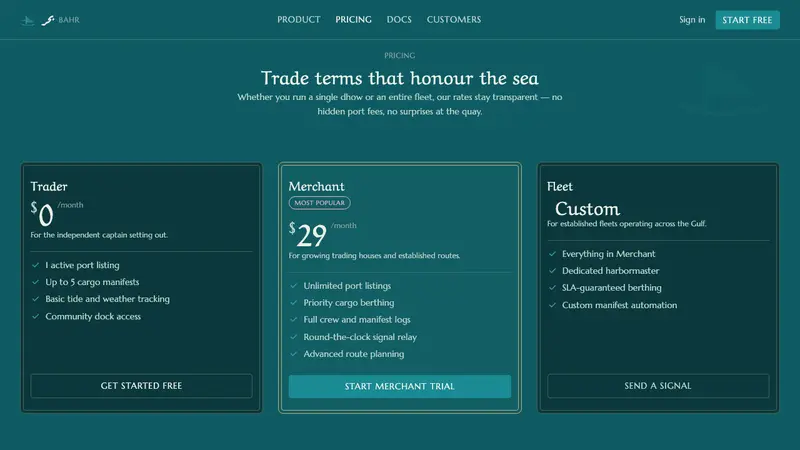 Gulf Pearl Trade Era — Web · pricing