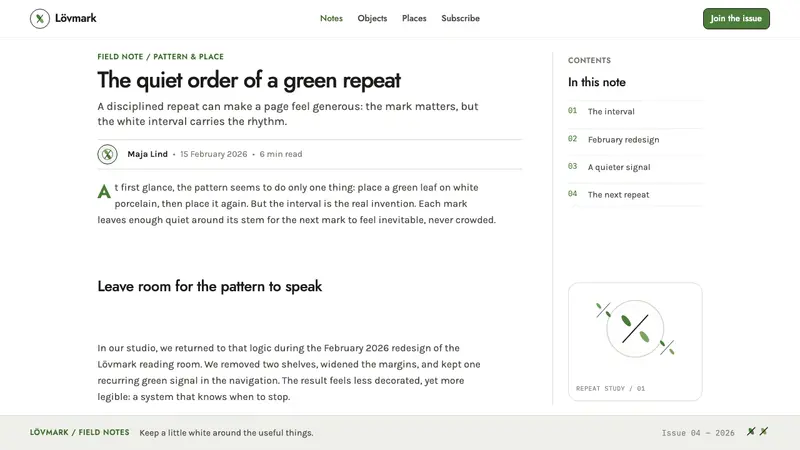 Gustavsberg Berså — Web · article