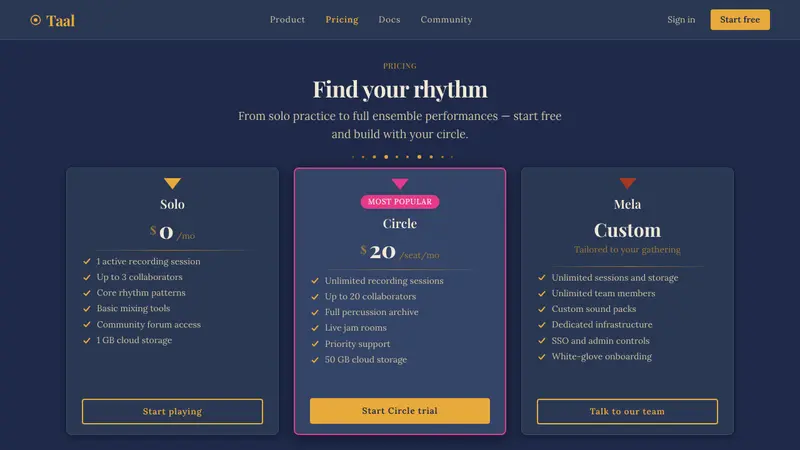Guyanese Tassa Drum — Web · pricing