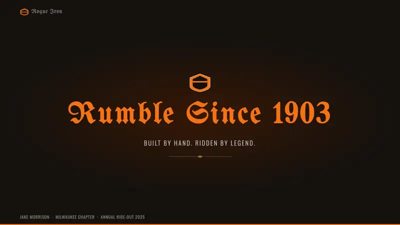 Harley Orange & Black — Slides · cover