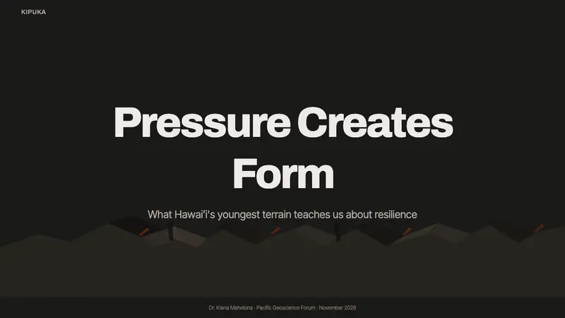 Hawaiian ʻAʻā Lava Field — Slides · cover