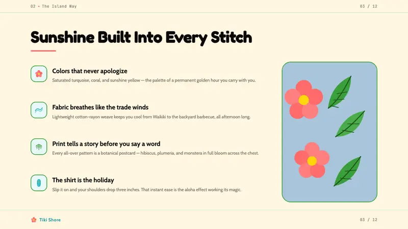 Hawaiian Aloha Shirt — Slides · content