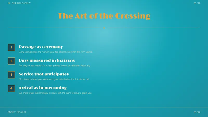 Matson Liner Travel Poster — Slides · content