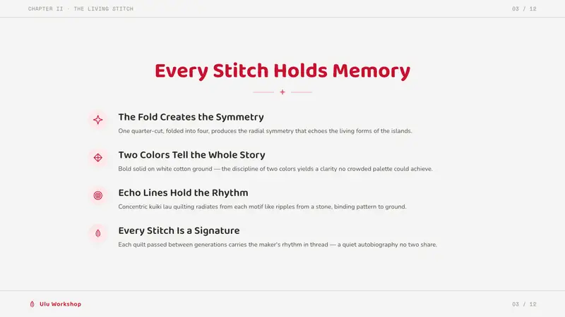 Hawaiian Quilt — Slides · content