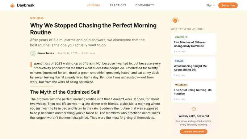 Headspace — Web · article