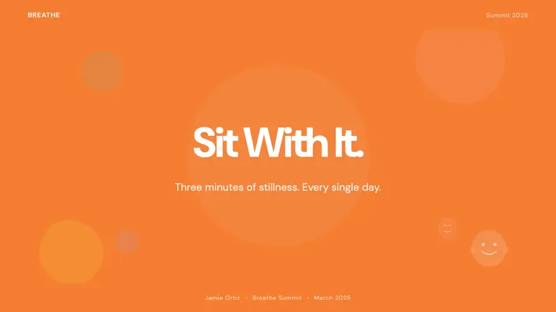 Headspace Orange Meditation — Slides · cover