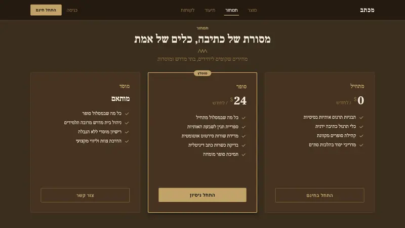 Hebrew STaM Scroll — Web · pricing