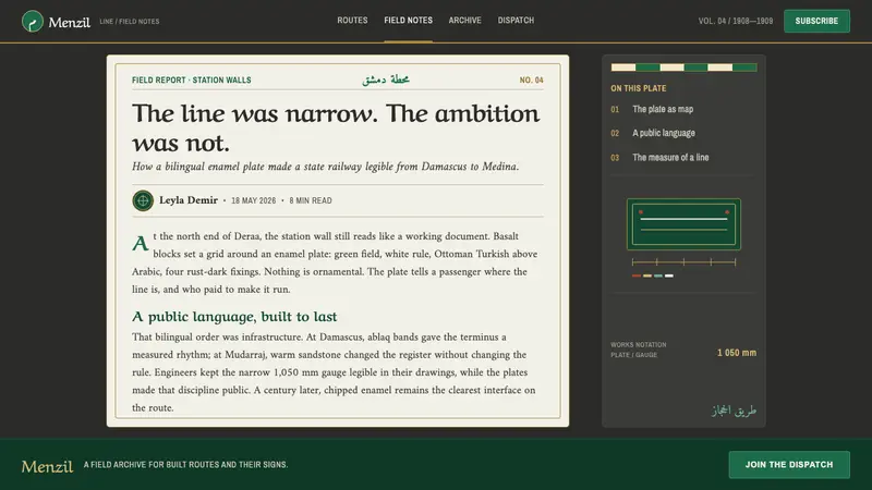 Hejaz Railway Signage — Web · article