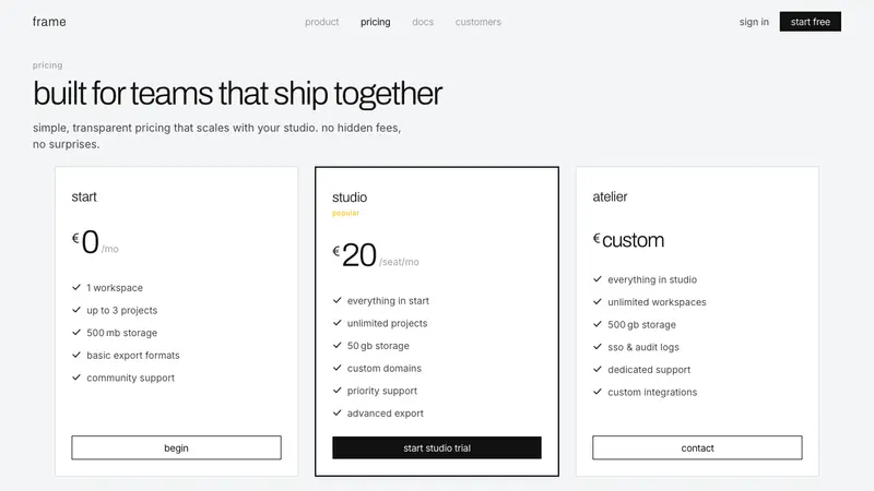Helmut Lang Minimalism — Web · pricing