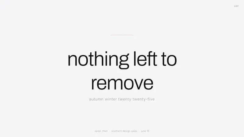 Helmut Lang Minimalism — Slides · cover