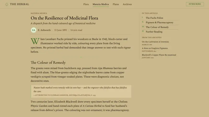 Herbal Pharmacopoeia — Web · article