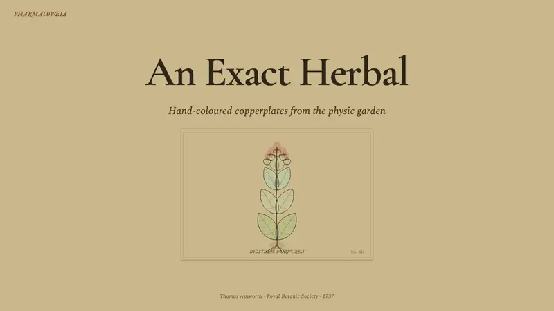 Herbal Pharmacopoeia — Slides · cover