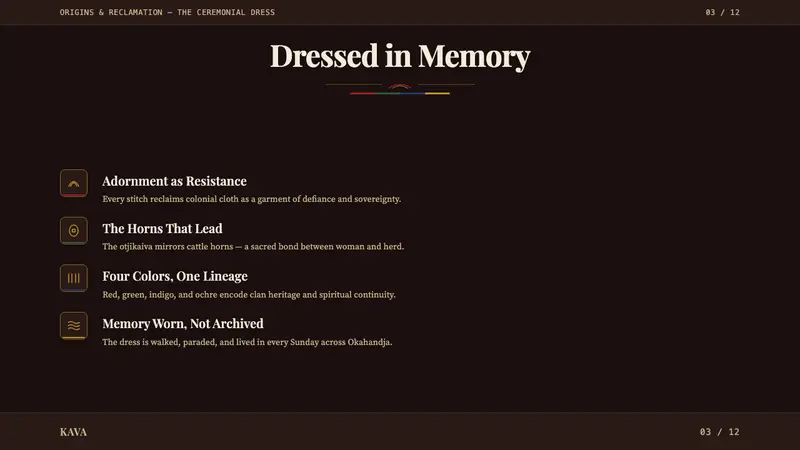 Herero Victorian Dress (Namibia) — Slides · content