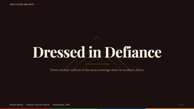 Herero Victorian Dress (Namibia) — Slides · cover