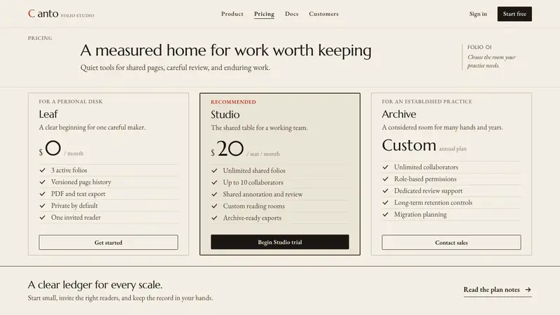 Hermann Zapf Calligraphy — Web · pricing