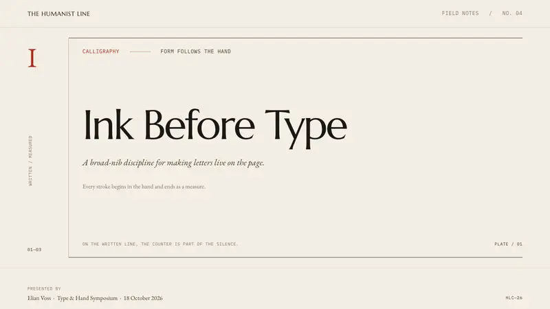 Hermann Zapf Calligraphy — Slides · cover