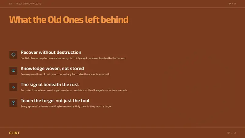Horizon Zero Dawn — Slides · content