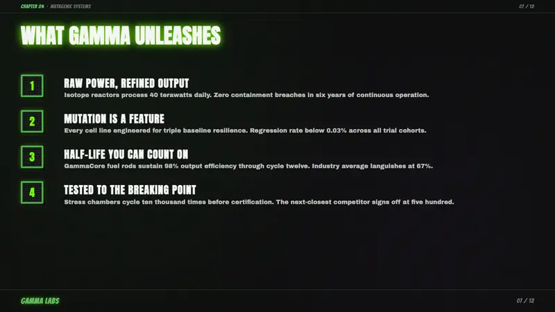 Hulk Gamma Green — Slides · content