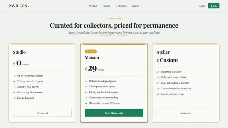 Herend Porcelain — Web · pricing