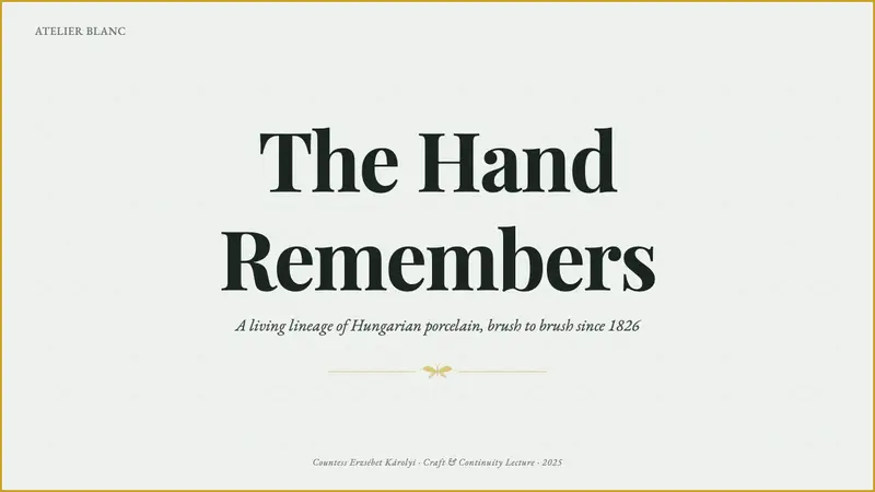 Herend Porcelain — Slides · cover
