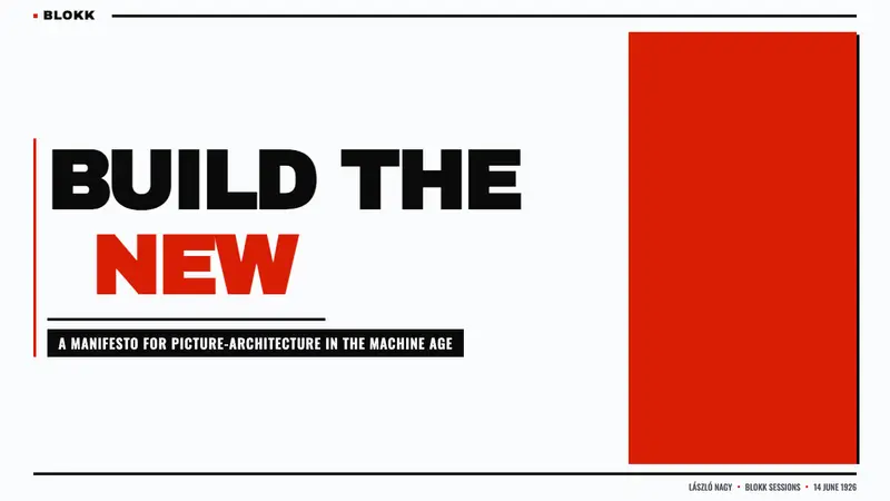 Lajos Kassák MA Constructivism — Slides · cover