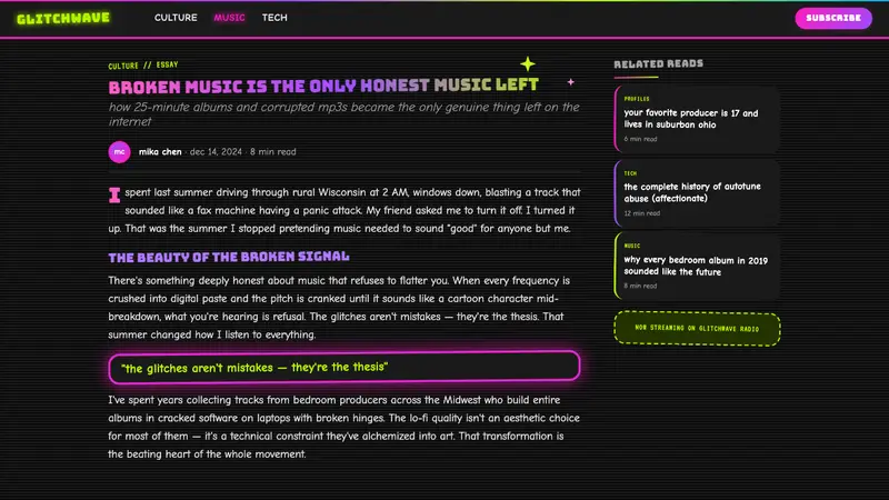 Hyperpop 100 gecs (2019) — Web · article