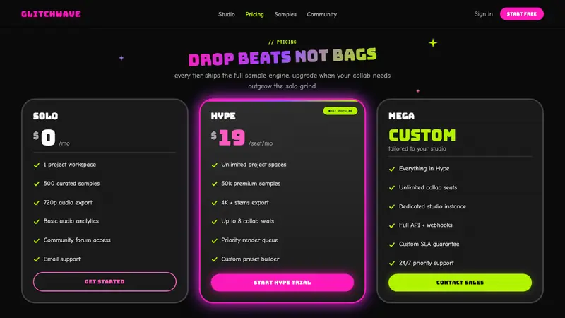 Hyperpop 100 gecs (2019) — Web · pricing