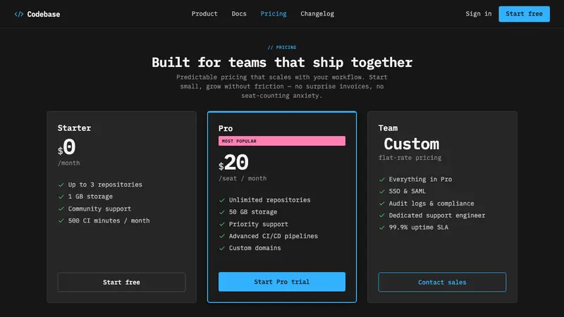 IBM Plex Mono Dev — Web · pricing