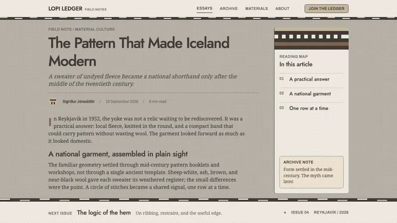 Icelandic Lopapeysa — Web · article
