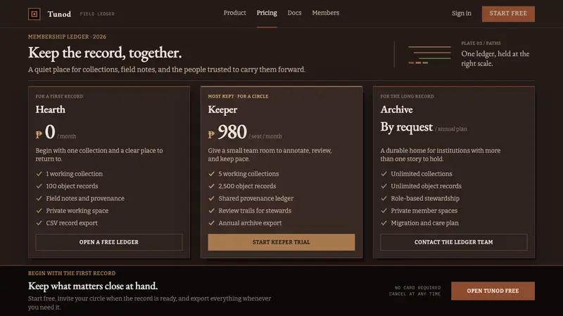 Ifugao Bulul — Web · pricing