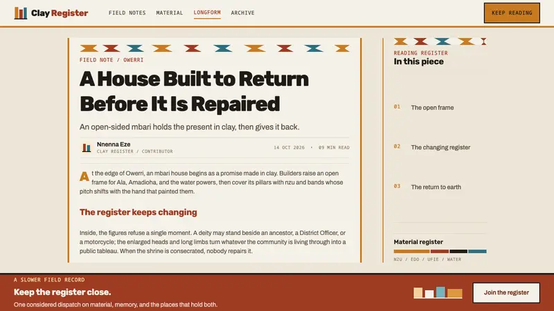 Igbo Mbari House — Web · article