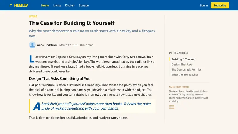 IKEA — Web · article
