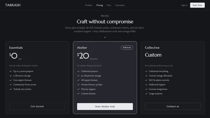 Bidriware Black Metal — Web · pricing