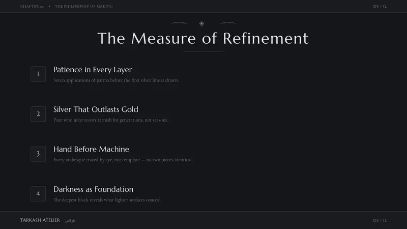 Bidriware Black Metal — Slides · content