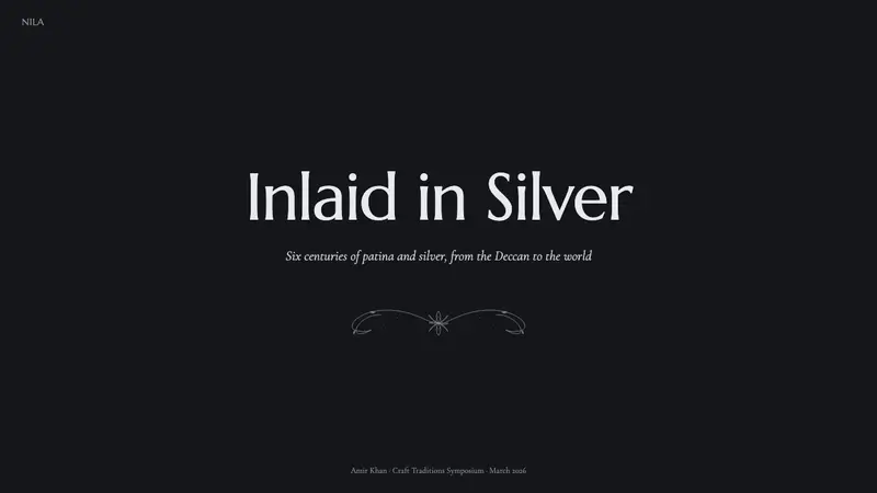 Bidriware Black Metal — Slides · cover