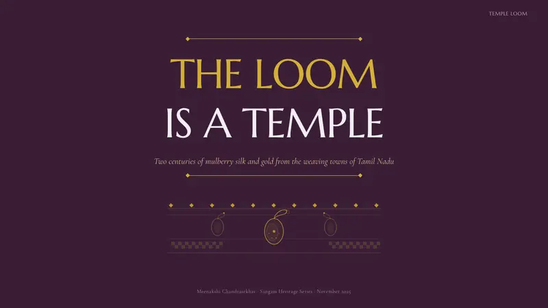 Indian Brinjal Temple Textile — Slides · cover