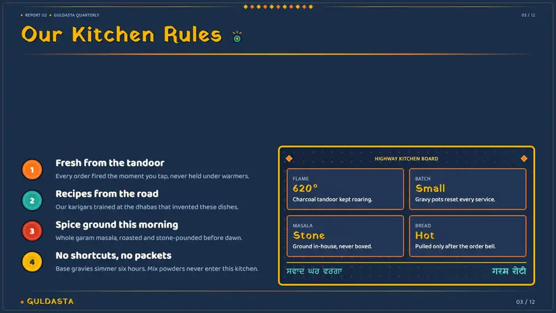 Indian Dhaba Truck-Art Menu — Slides · content