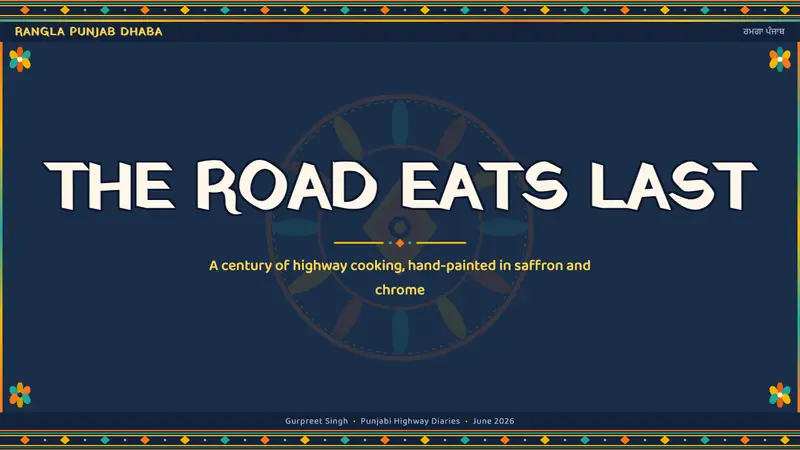 Indian Dhaba Truck-Art Menu — Slides · cover