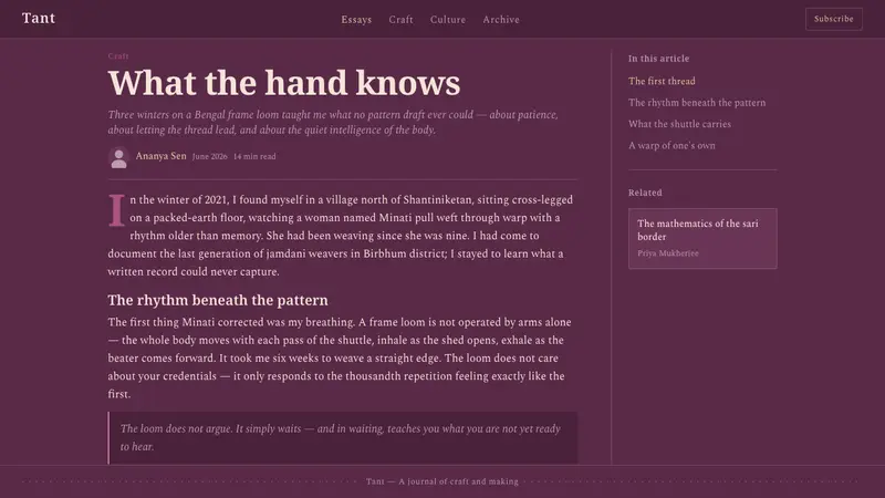 Indian Jamun Violet Handloom — Web · article