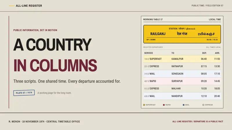 Indian Railways Timetable — Slides · cover