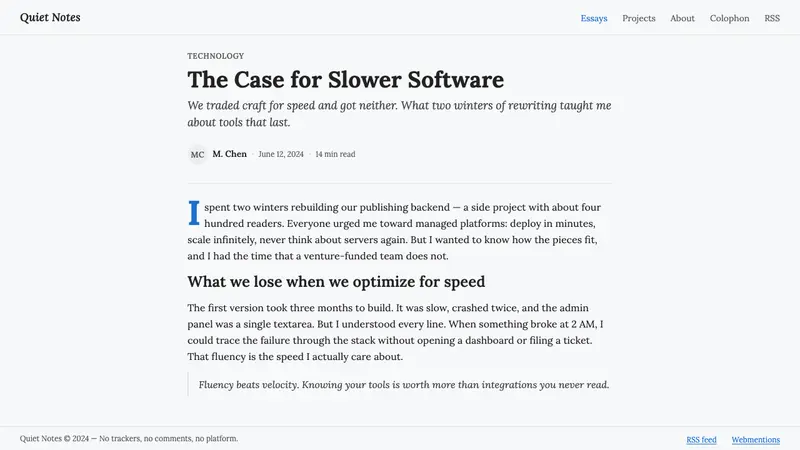 IndieWeb / Personal Site — Web · article