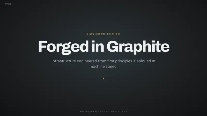 Foundry Industrial Gray — Slides · cover