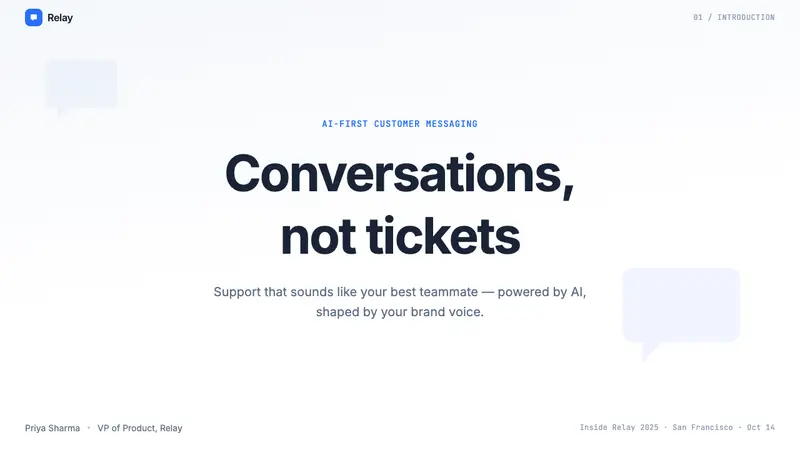 Intercom Modern — Slides · cover